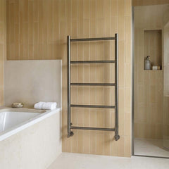 gumetal towel rail dual fuel 800mm - Ireland 