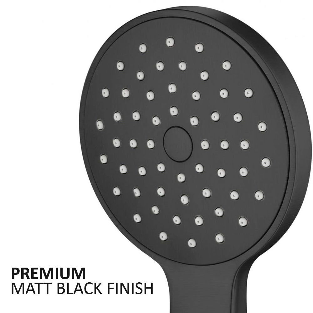 black shower handset