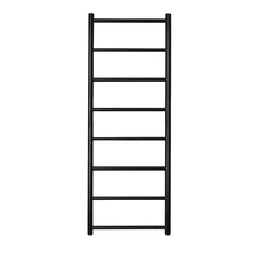 Black heated towel rail 1200 x 500mm