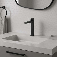 matt black tall basin tap - Ireland 