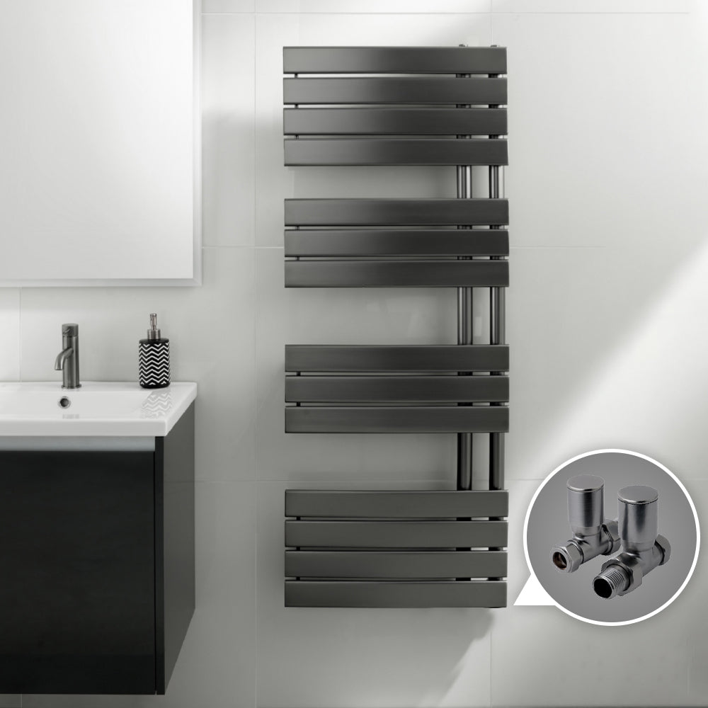 Black Towel Rail Radiator-Tapron