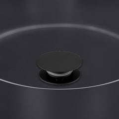 Black bathroom sink waste