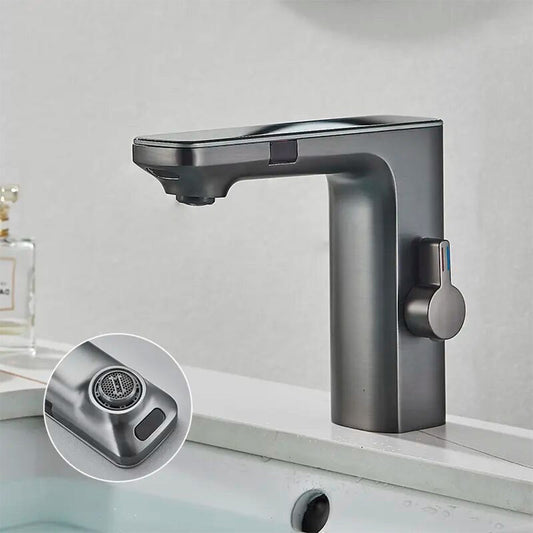 Black sensor tap with infrared technology