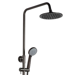 black shower riser rail