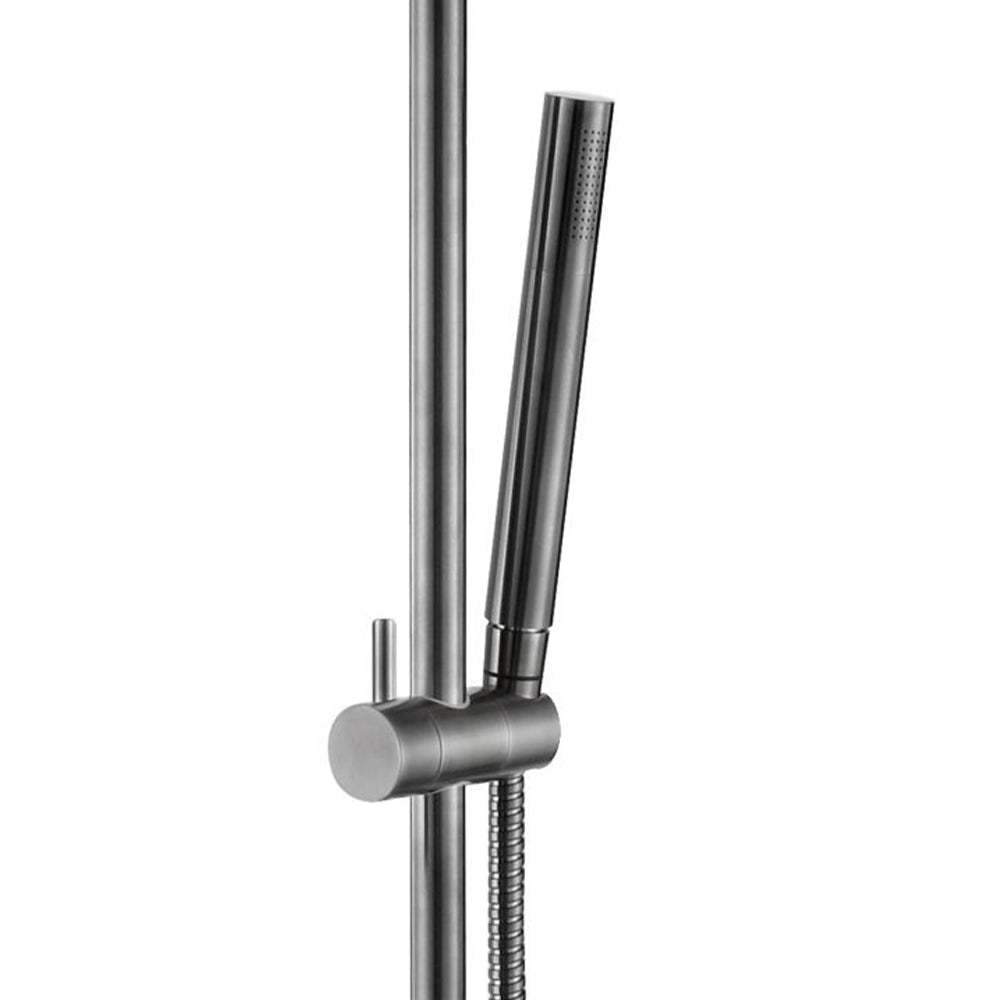 bath shower mixer with rigid riser