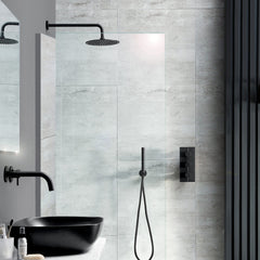 Round shower head and arm - Tapron