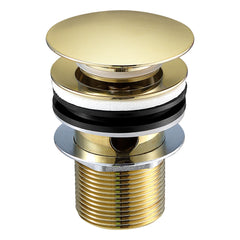 VOS brushed brass basin waste 
