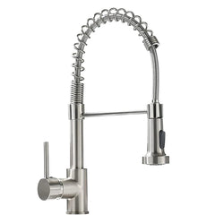 Nickel spring kitchen tap