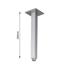 Brushed stainless steel shower arm - Dimension