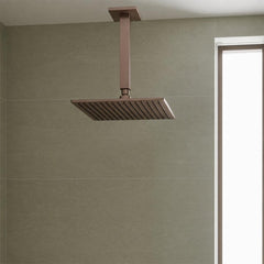 square shower head 250mm bronze 