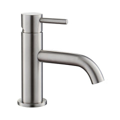 Brushed stainless steel basin mixer tap-tapron