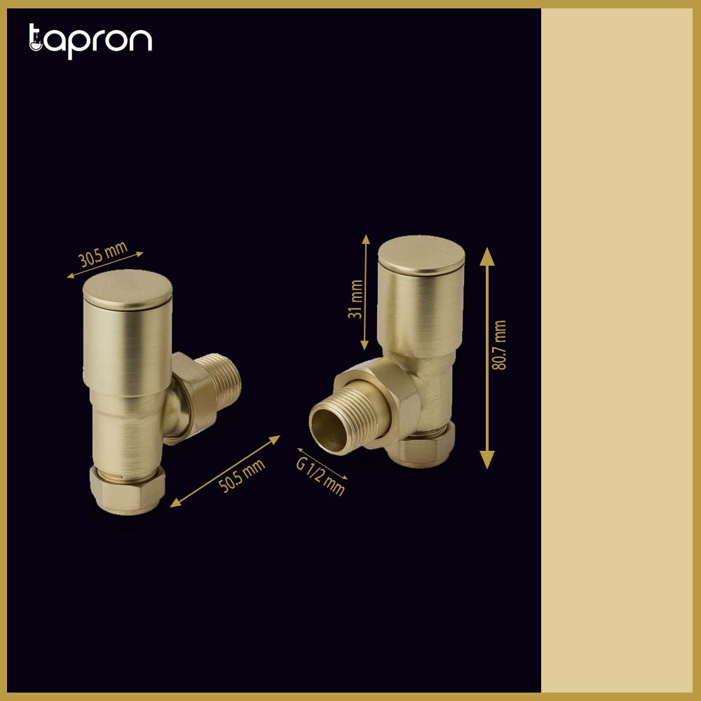 Gold Radiator Valve - Tapron