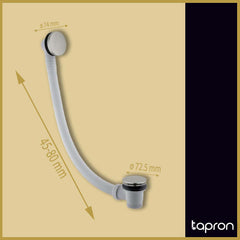 Modern click clack bath waste - Dimension