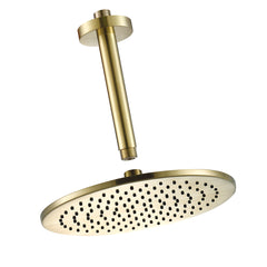Gold bathroom shower head