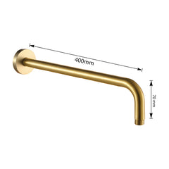 Gold shower arm - Dimension