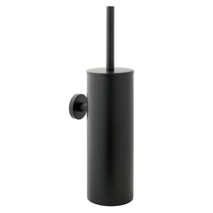 Matt Black Toilet Brush Holder with Brush