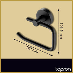 Black Toilet Roll Holder - Dimension