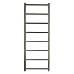 black bathroom towel radiator  rail dual fuel