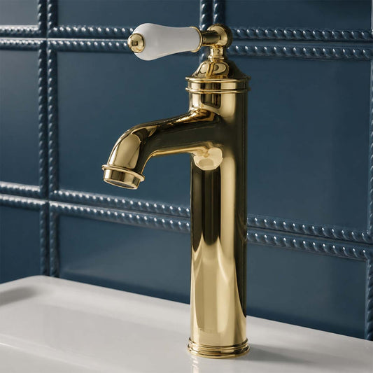 traditional basin tap with lever handle in Ireland 1200