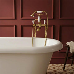 traditional freestanding bath shower mixer kit
