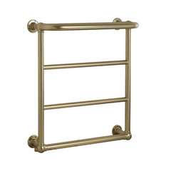 Traditional towel rail radiator brushed brass