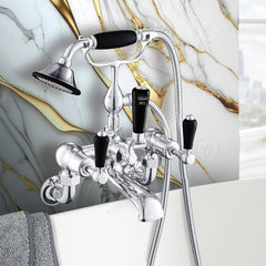 Wall-mounted bath mixer tap