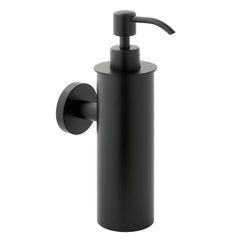 wall mounted matt black soap dispenser