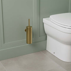 wall mounted toilet brush holder with brush